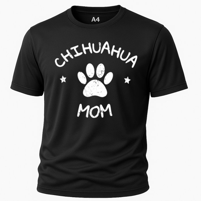 Chihuahua Mom Funny Gift Cooling Performance Crew T-Shirt