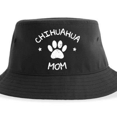 Chihuahua Mom Funny Gift Sustainable Bucket Hat