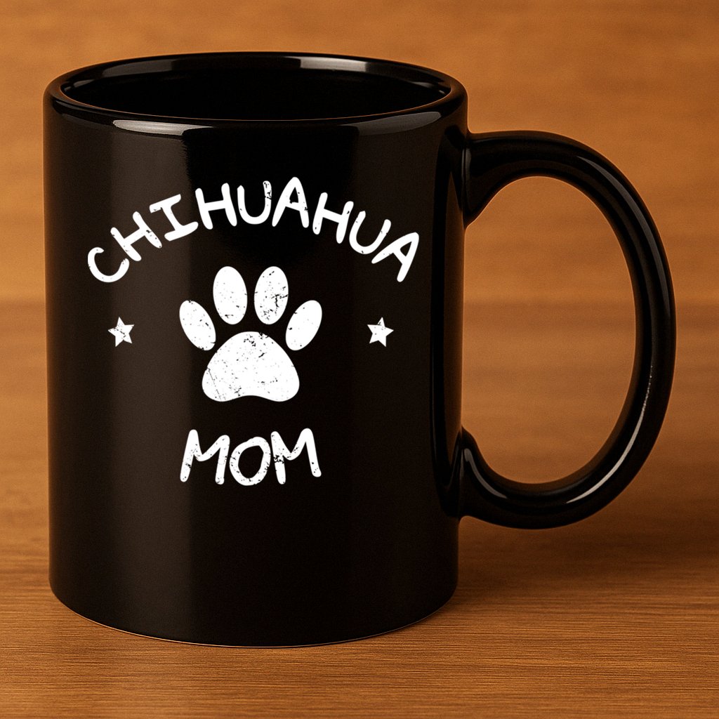 Chihuahua Mom Funny Gift 11oz C Handle Ceramic Mug