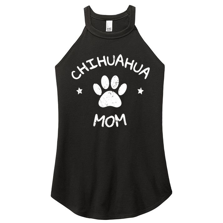 Chihuahua Mom Funny Gift Women's Perfect Tri Rocker Tank