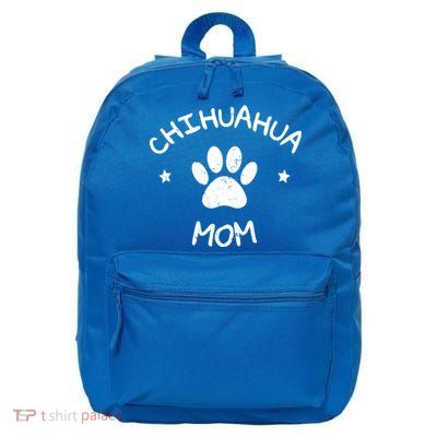 Chihuahua Mom Funny Gift 16 in Basic Backpack