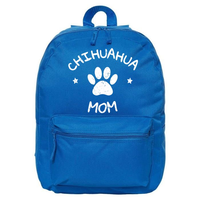 Chihuahua Mom Funny Gift 16 in Basic Backpack