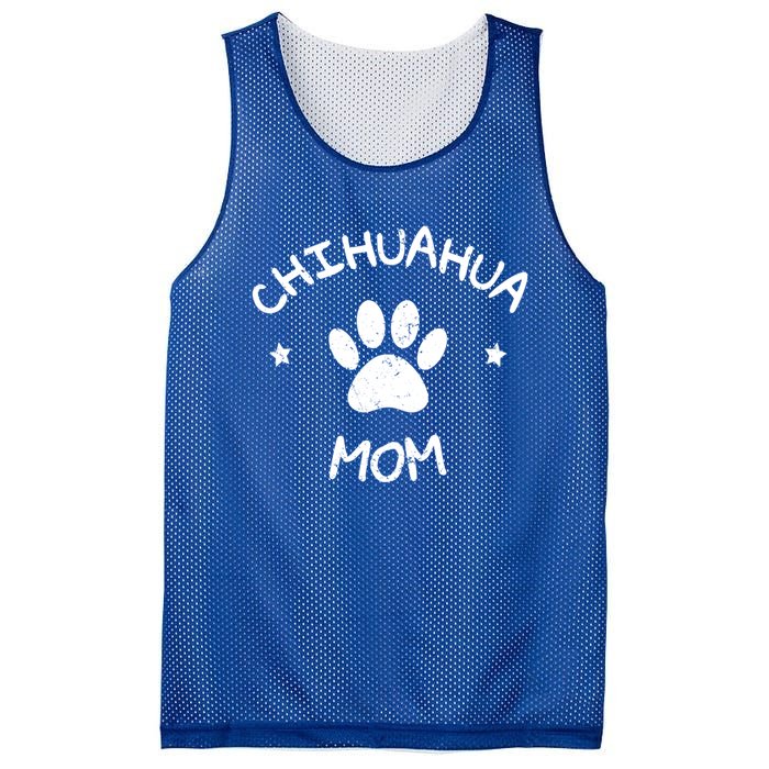 Chihuahua Mom Funny Gift Mesh Reversible Basketball Jersey Tank