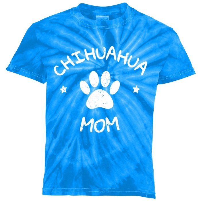 Chihuahua Mom Funny Gift Kids Tie-Dye T-Shirt