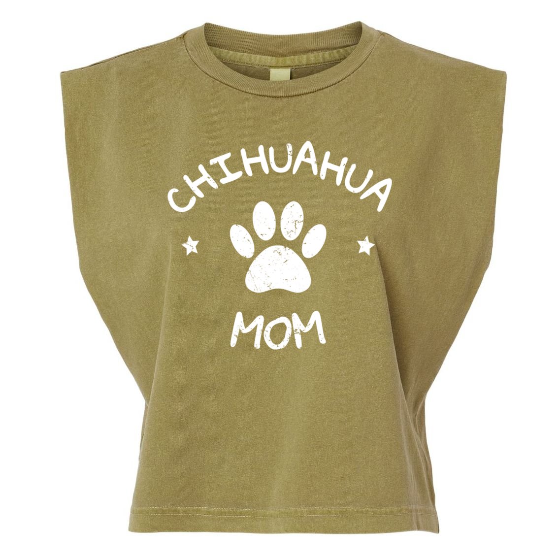 Chihuahua Mom Funny Gift Garment-Dyed Women's Muscle Tee