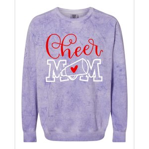 Cute Matching Family Cheerleader Mother Gift Cheer Mom Colorblast Crewneck Sweatshirt