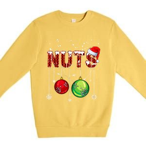 Chestnuts Matching Family Funny Chest Nuts Christmas Couples Premium Crewneck Sweatshirt