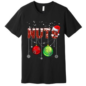 Chestnuts Matching Family Funny Chest Nuts Christmas Couples Premium T-Shirt