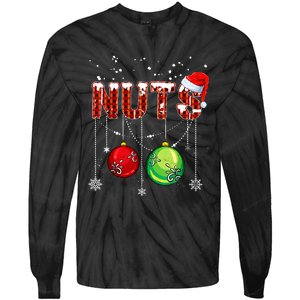 Chestnuts Matching Family Funny Chest Nuts Christmas Couples Tie-Dye Long Sleeve Shirt