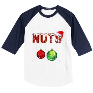 Chestnuts Matching Family Funny Chest Nuts Christmas Couples Baseball Sleeve Shirt