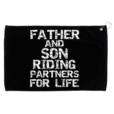 Cycling Matching Father And Son Riding Partners For Life Meaningful Gift Grommeted Golf Towel