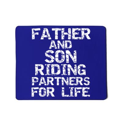 Cycling Matching Father And Son Riding Partners For Life Meaningful Gift Mousepad