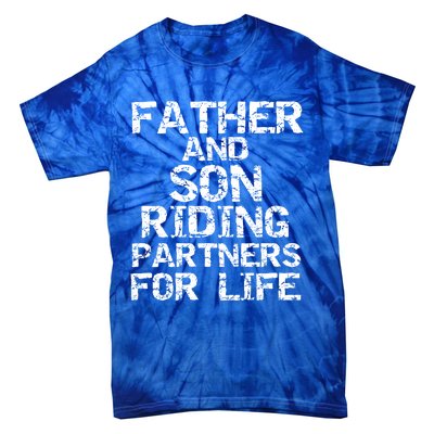 Cycling Matching Father And Son Riding Partners For Life Meaningful Gift Tie-Dye T-Shirt