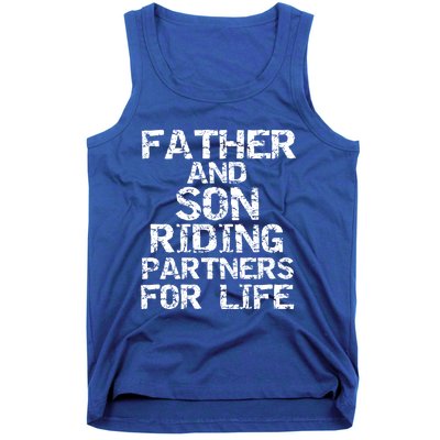 Cycling Matching Father And Son Riding Partners For Life Meaningful Gift Tank Top