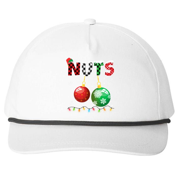 Chestnuts Matching Family Funny Chest Nuts Christmas Couples Long Sleeve Snapback Five-Panel Rope Hat