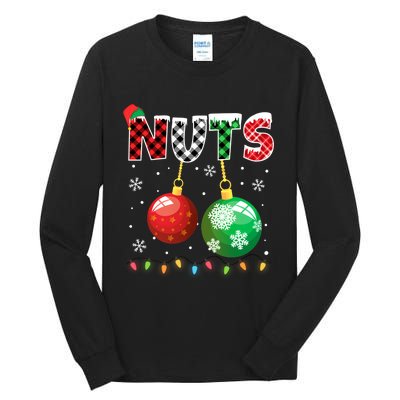 Chestnuts Matching Family Funny Chest Nuts Christmas Couples Long Sleeve Tall Long Sleeve T-Shirt