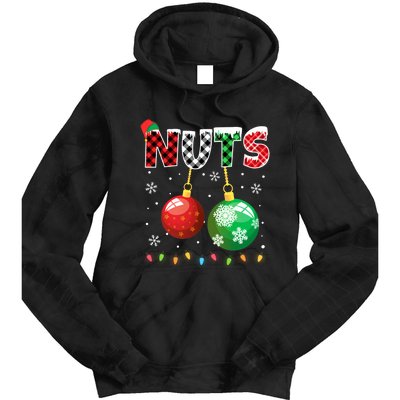 Chestnuts Matching Family Funny Chest Nuts Christmas Couples Long Sleeve Tie Dye Hoodie