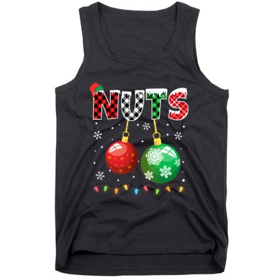 Chestnuts Matching Family Funny Chest Nuts Christmas Couples Long Sleeve Tank Top