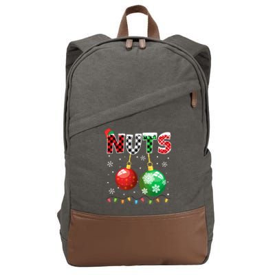 Chestnuts Matching Family Funny Chest Nuts Christmas Couples Long Sleeve Cotton Canvas Backpack