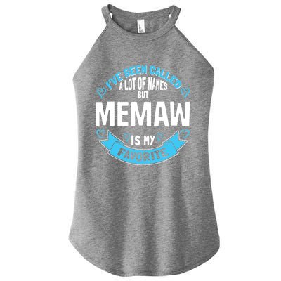 Cute Memaw For Grandmother Gift For Memaw! Meaningful Gift Women’s Perfect Tri Rocker Tank