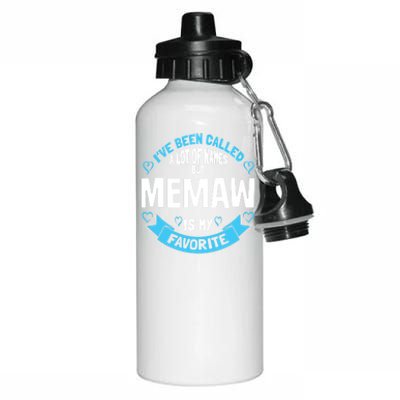 Cute Memaw For Grandmother Gift For Memaw! Meaningful Gift Aluminum Water Bottle 