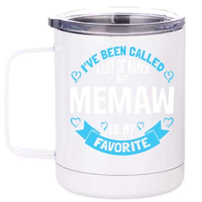 Cute Memaw For Grandmother Gift For Memaw! Meaningful Gift 12 oz Stainless Steel Tumbler Cup