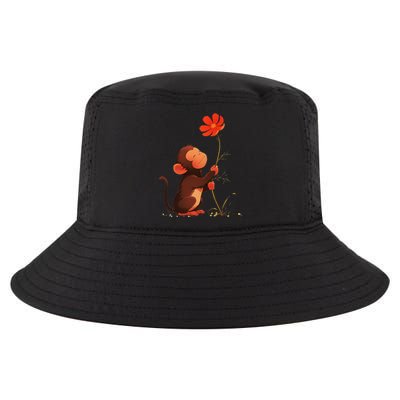 Cute Monkey Flower Adorable Animal Cool Comfort Performance Bucket Hat