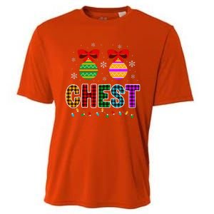 Chestnuts Matching Funny Christmas Couples Chest Nuts Gift Cooling Performance Crew T-Shirt