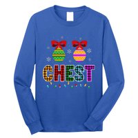 Chestnuts Matching Funny Christmas Couples Chest Nuts Gift Long Sleeve Shirt