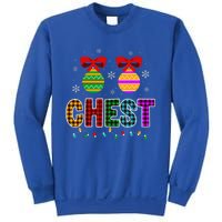 Chestnuts Matching Funny Christmas Couples Chest Nuts Gift Sweatshirt