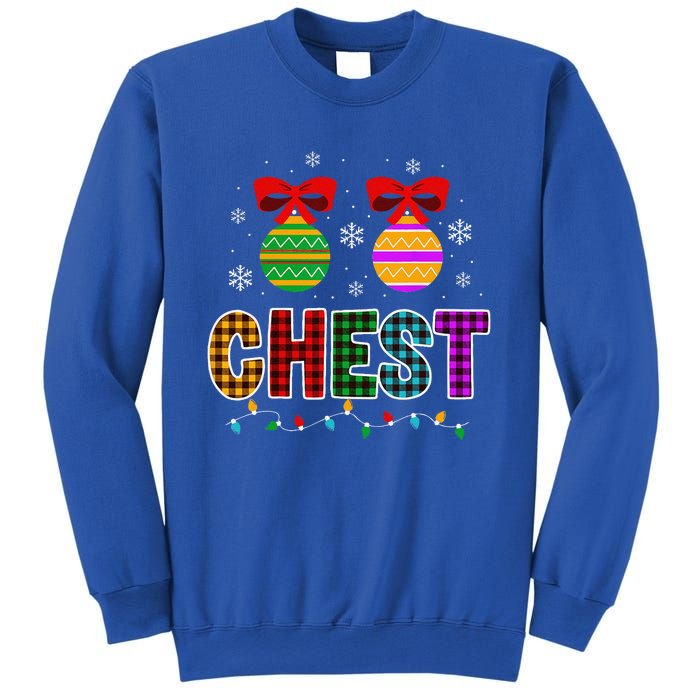 Chestnuts Matching Funny Christmas Couples Chest Nuts Gift Sweatshirt