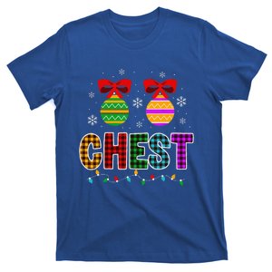 Chestnuts Matching Funny Christmas Couples Chest Nuts Gift T-Shirt