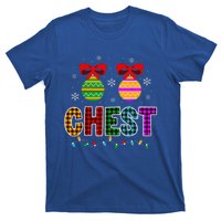 Chestnuts Matching Funny Christmas Couples Chest Nuts Gift T-Shirt