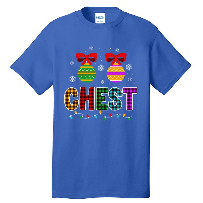 Chestnuts Matching Funny Christmas Couples Chest Nuts Gift Tall T-Shirt