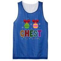 Chestnuts Matching Funny Christmas Couples Chest Nuts Gift Mesh Reversible Basketball Jersey Tank