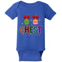 Chestnuts Matching Funny Christmas Couples Chest Nuts Gift Baby Bodysuit