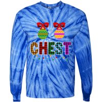 Chestnuts Matching Funny Christmas Couples Chest Nuts Gift Tie-Dye Long Sleeve Shirt