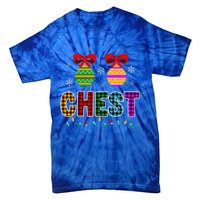 Chestnuts Matching Funny Christmas Couples Chest Nuts Gift Tie-Dye T-Shirt