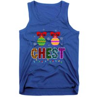 Chestnuts Matching Funny Christmas Couples Chest Nuts Gift Tank Top