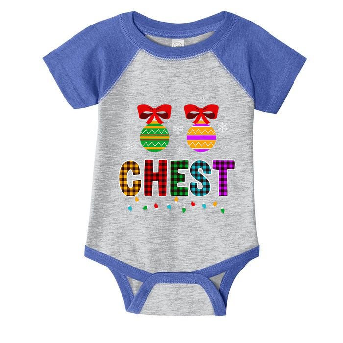 Chestnuts Matching Funny Christmas Couples Chest Nuts Gift Infant Baby Jersey Bodysuit