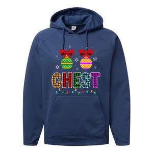 Chestnuts Matching Funny Christmas Couples Chest Nuts Gift Performance Fleece Hoodie