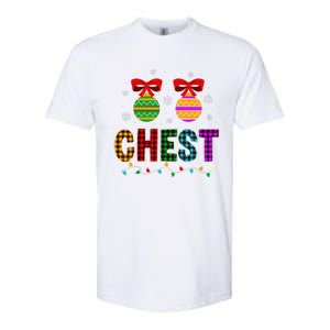 Chestnuts Matching Funny Christmas Couples Chest Nuts Gift Softstyle CVC T-Shirt