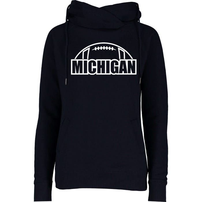 Cool Michigan Football Womens Funnel Neck Pullover Hood