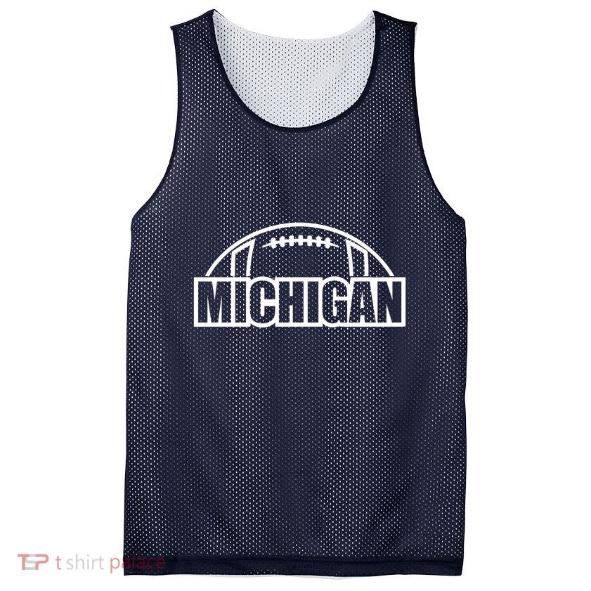 Cool Michigan Football Mesh Reversible Basketball Jersey Tank