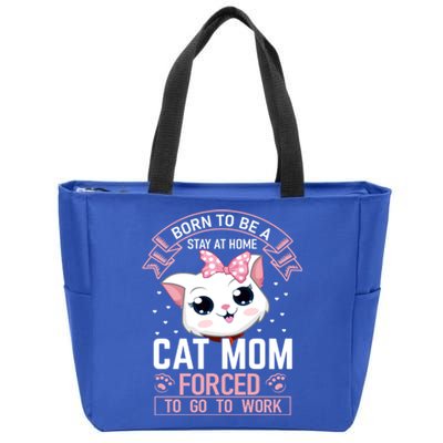 Cat Mom Funny Graphic Novelty Mama Cat Lover Gift Zip Tote Bag