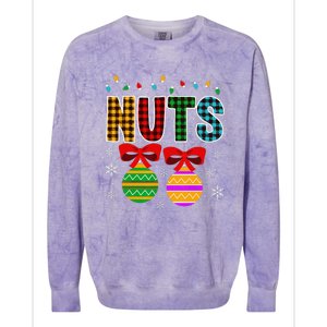 Chestnuts Matching Funny Christmas Couples Chest Nuts Colorblast Crewneck Sweatshirt