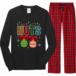 Chestnuts Matching Funny Christmas Couples Chest Nuts Long Sleeve Pajama Set