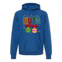 Chestnuts Matching Funny Christmas Couples Chest Nuts Premium Hoodie