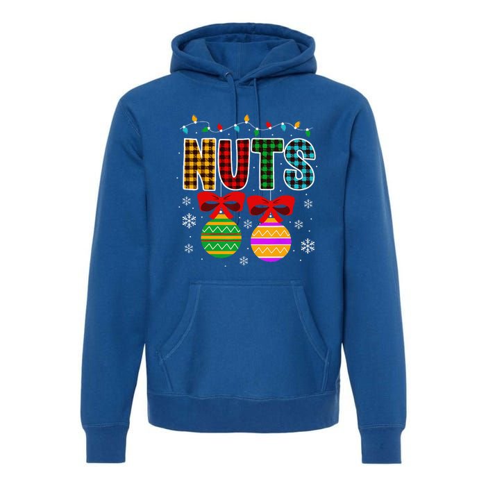 Chestnuts Matching Funny Christmas Couples Chest Nuts Premium Hoodie