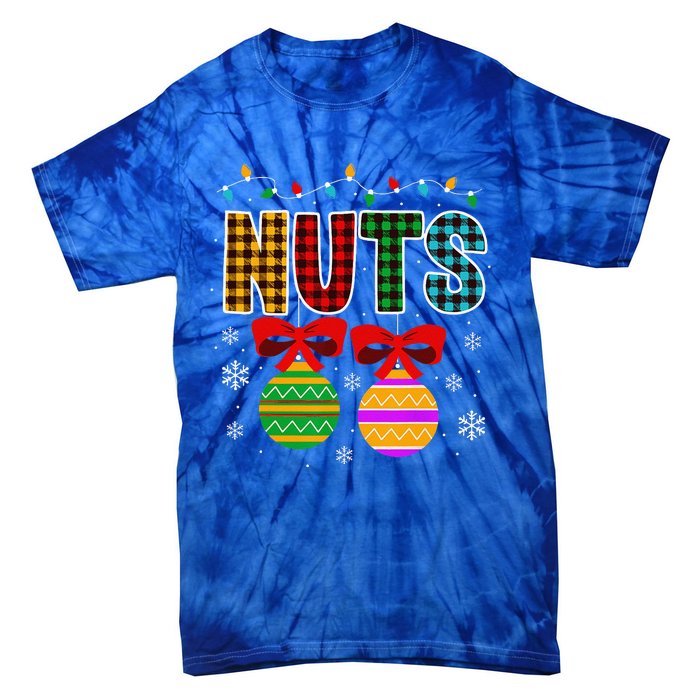 Chestnuts Matching Funny Christmas Couples Chest Nuts Tie-Dye T-Shirt